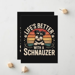 Anúncio A Vida é Melhor Com Um Schnauzer