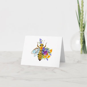 Anúncio Abeja flor com plantas silvestres