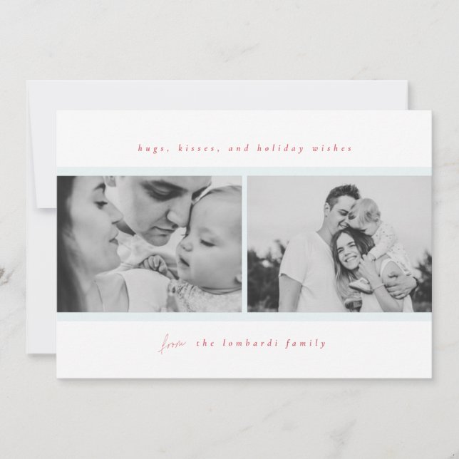 Anúncio Abraços, Beijos, Desejos Feriados (Frente)