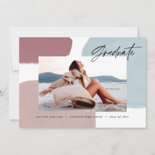 Anúncio Abstrato colorida festa de formatura de fotos pint