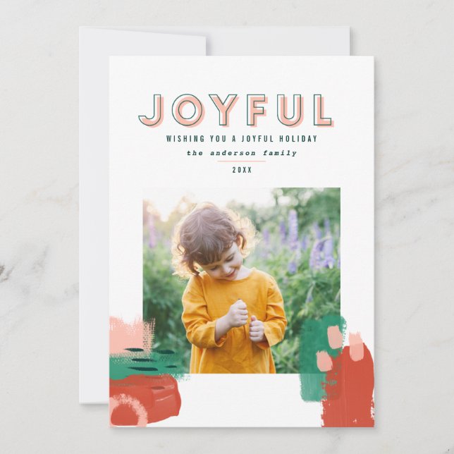 Anúncio Abstrato gráfico moderno vermelho, rosa + foto ver (Frente)