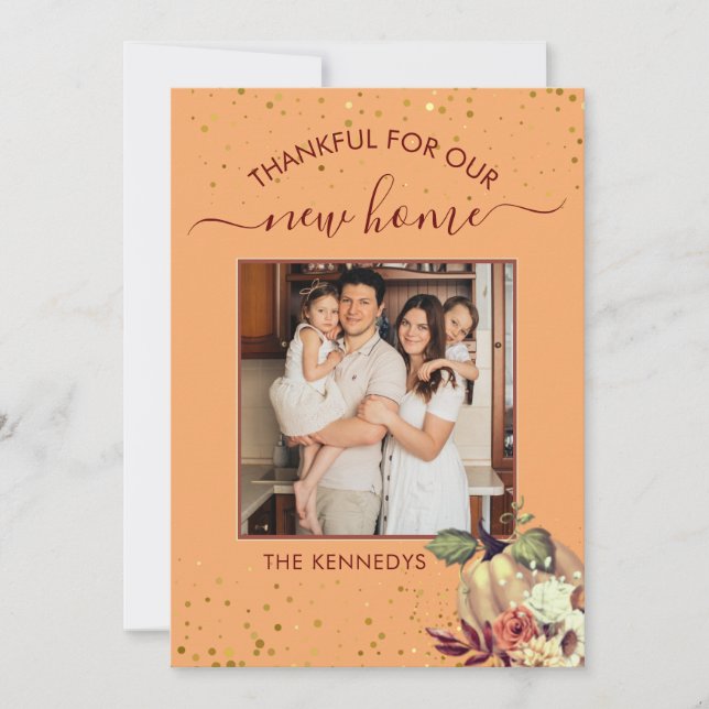 Anúncio Ação de Graças Novo Dia de Férias Domésticas (Frente)