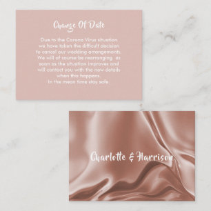 Anúncio Adiado de Alteração de Data de Casamento