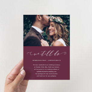 Anúncio Adiamento De Casamento Ainda Fazemos Foto De Borgo