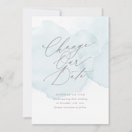 Anúncio Adiamento de Wash de Molho d'Água Alterar a Data