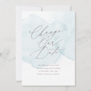 Anúncio Adiamento de Wash de Molho d'Água Alterar a Data