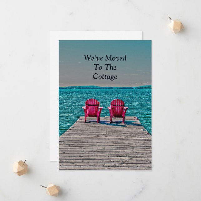 Anúncio Adirondack Beach Chairs New Address Teal Moving (Frente/Verso In Situ)