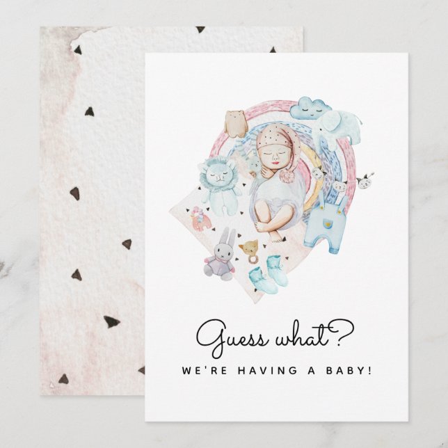 Anúncio Adivinha O Que A Gravidez Revela Ter Um Bebê (Frente/Verso)