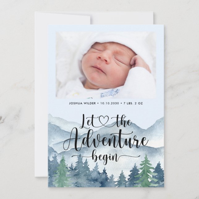 Anúncio Adventure inicia o nascimento da foto (Frente)