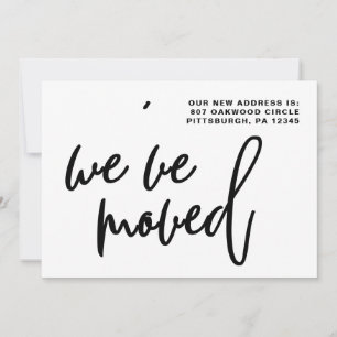 Anúncio Alteração de Endereço em Listras Pretas e Brancas