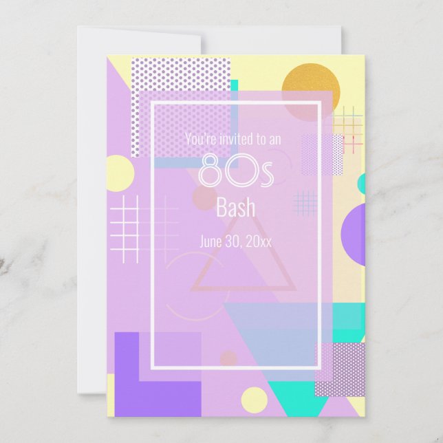 Anúncio Amarelo geométrico (Frente)