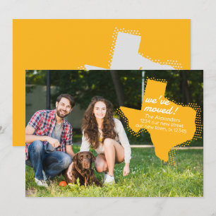 Anúncio Amarelo Mudamos - Dotted Texas Mudanças