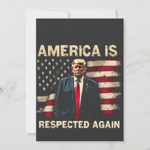 Anúncio América é respeitada novamente Trump USA 4 de julh