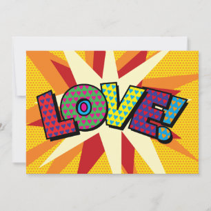 Anúncio AMOR Seu Balão de Fala Divertido Retrô