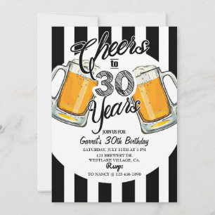 Anúncio aniversário de 30 anos,trinta sujos,cerveja,aplaus