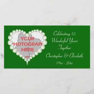 Anúncio Aniversário Diamante Coração de Esmeralda Amor