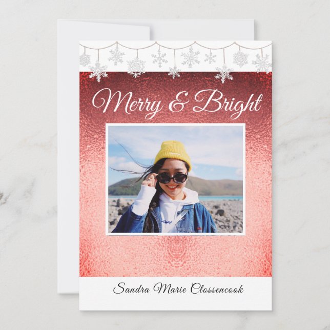 Anúncio Anno Vermelho Metálico Mínimo Moderno e Simples (Frente)