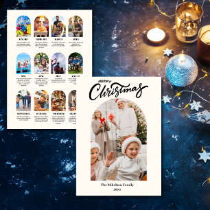 Anúncio Ano em Revisão 13 Saudações Personalizadas de Cola