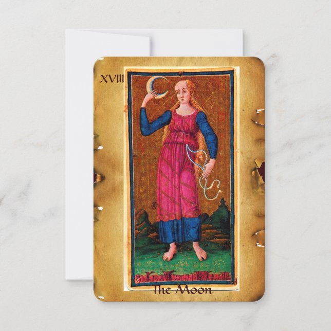 ANÚNCIO ANTÍQUIO RENAISSANCE TAROTS 18 / A LUA (Frente)