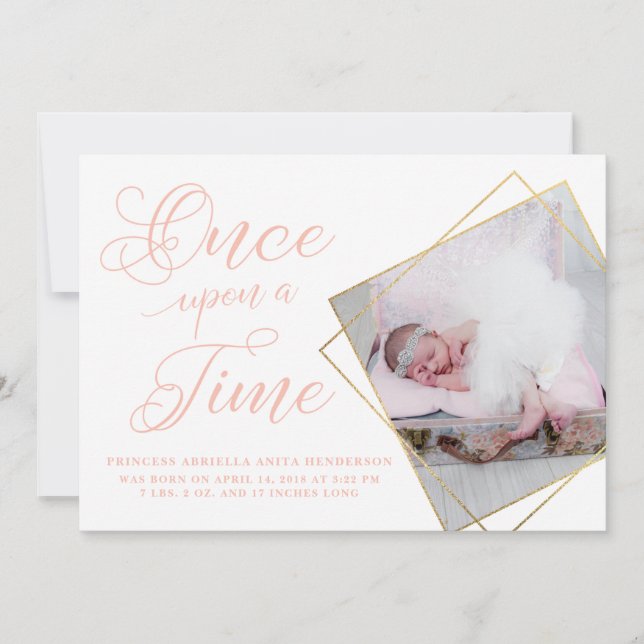 Anúncio Anunciação de Nascimento da Princesa do Tempo (Frente)