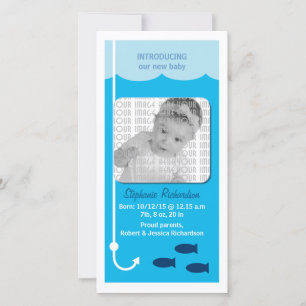 Anúncio Anunciamento de Bebê de Pesca de Alta Ocultação