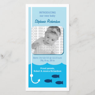 Anúncio Anunciamento De Bebê De Pesca De Baixa Costeira