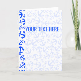 Anúncio Anunciamento do Padrão de Âncora Marinha Azul