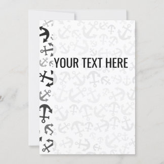 Anúncio Anunciamento do Padrão de Âncora Marinha Preta