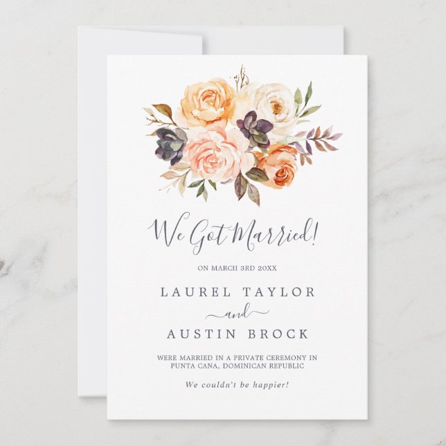 Anúncio Anunciamento Rustic Earth Florals (Frente)
