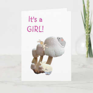 Anúncio Anunciando Bebê Garota Cogumelo Brinquedo