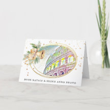 *~* AP20 Itália Italiano Feliz Natal Ano Novo Cart