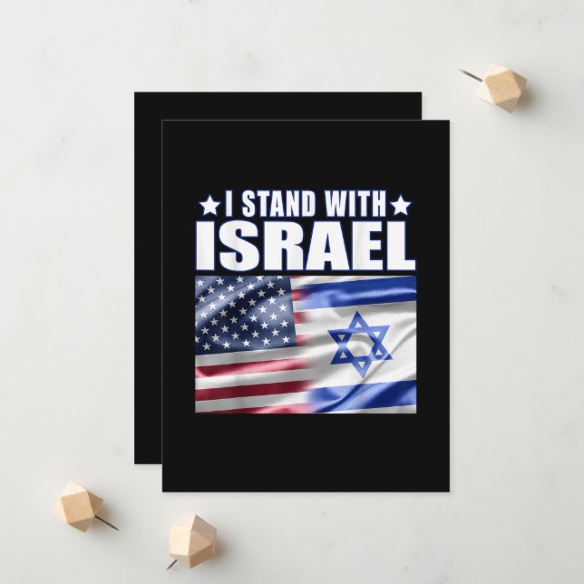 Anúncio Apoie Israel Eu Estou com Israel  (Frente/Verso In Situ)