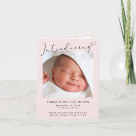 Anúncio Apresentando Fotos de Bebê Rosa Nascido