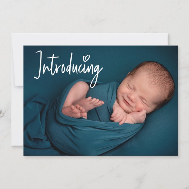 Anúncio Apresentando Handlettering Custom Baby Boy Photo P (Frente)