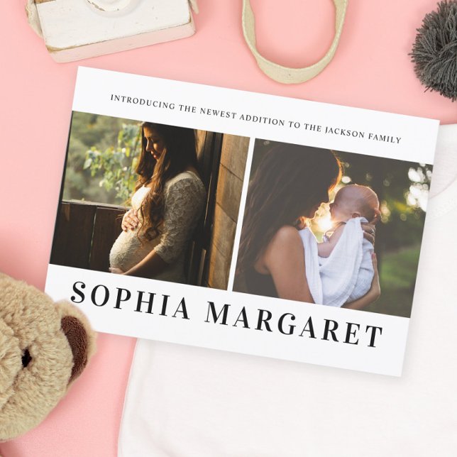 Anúncio Apresentando Nosso Novo Nascimento Fotográfico De  (Criador carregado)