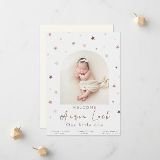 Anúncio Apresentando nosso pequeno milagre: [Nome do Bebê]