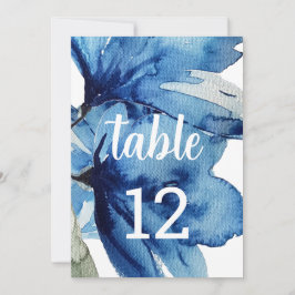 Anúncio Aquarela Floral Azul Artística Pintada à Mão