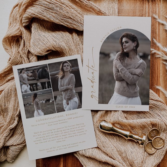 Anúncio Arca Modern Boho | Graduação de Foto em Formando d (Criador carregado)