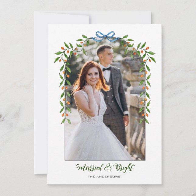 Anúncio Arch com Arco e Garland - Foto recém-casada (Frente)