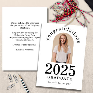 Anúncio Arch Photo Congrats Nome do Formando 2023