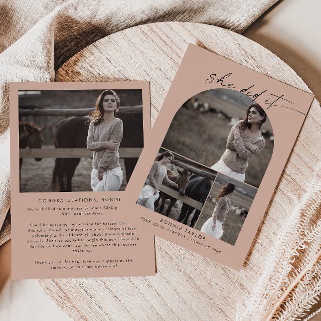 Anúncio Arch Salmon Ela Fez Isso Foto De Graduação De Cola (Criador carregado)