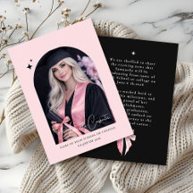 Arco rosa foto fundo preto formatura elegante