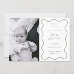 Anúncio Arco Verde de Sábio Personalizado Wavy Boho Collag