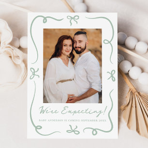 Anúncio Arcos Verdes De Sábio Simulado À Mão, Gravidez