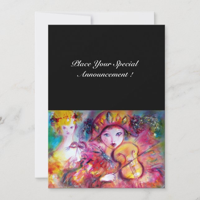 Anúncio ARLECCHINO E COLOMBINA /Carnaval Veneziano (Frente)