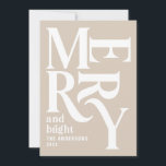 Anúncio Artesanato vintage feliz natal<br><div class="desc">Cartão de natal de artesanato vintage gráfico de felicidade. Parte de uma coleção de feriados divertida.</div>