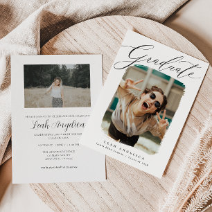 Anúncio Artistic Framed Photo Graduation Invitation