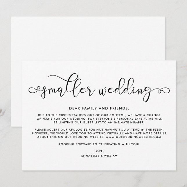 Anúncio Atualização de Casamento | Casamento Menor (Frente/Verso)