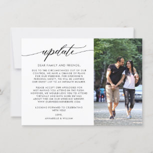 Anúncio Atualização de Casamento Foto Casamento Menor