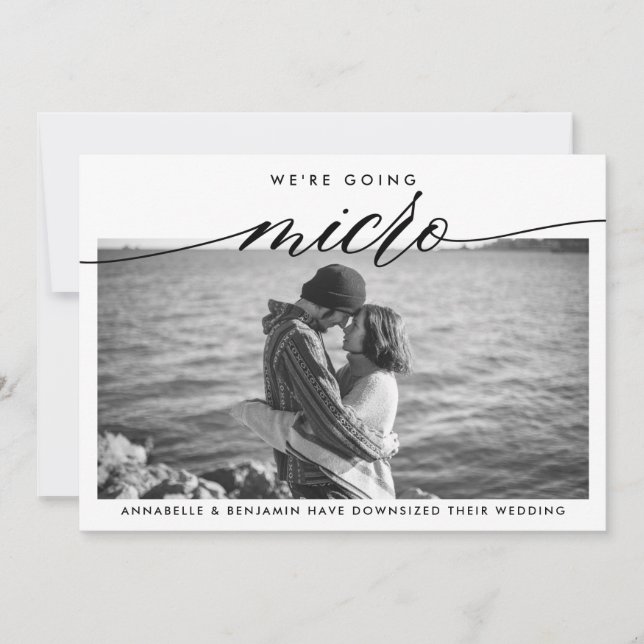 Anúncio Atualização de casamento | Vamos ter um Micro (Frente)